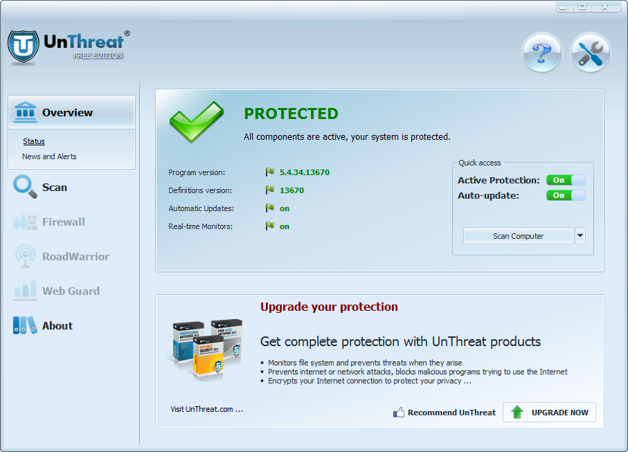 UnThreat Free Antivirus 2014