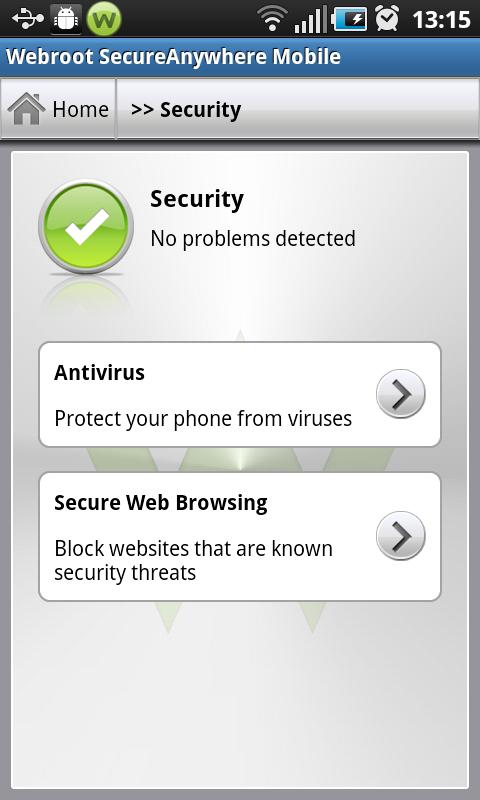 Webroot SecureAnywhere Mobile